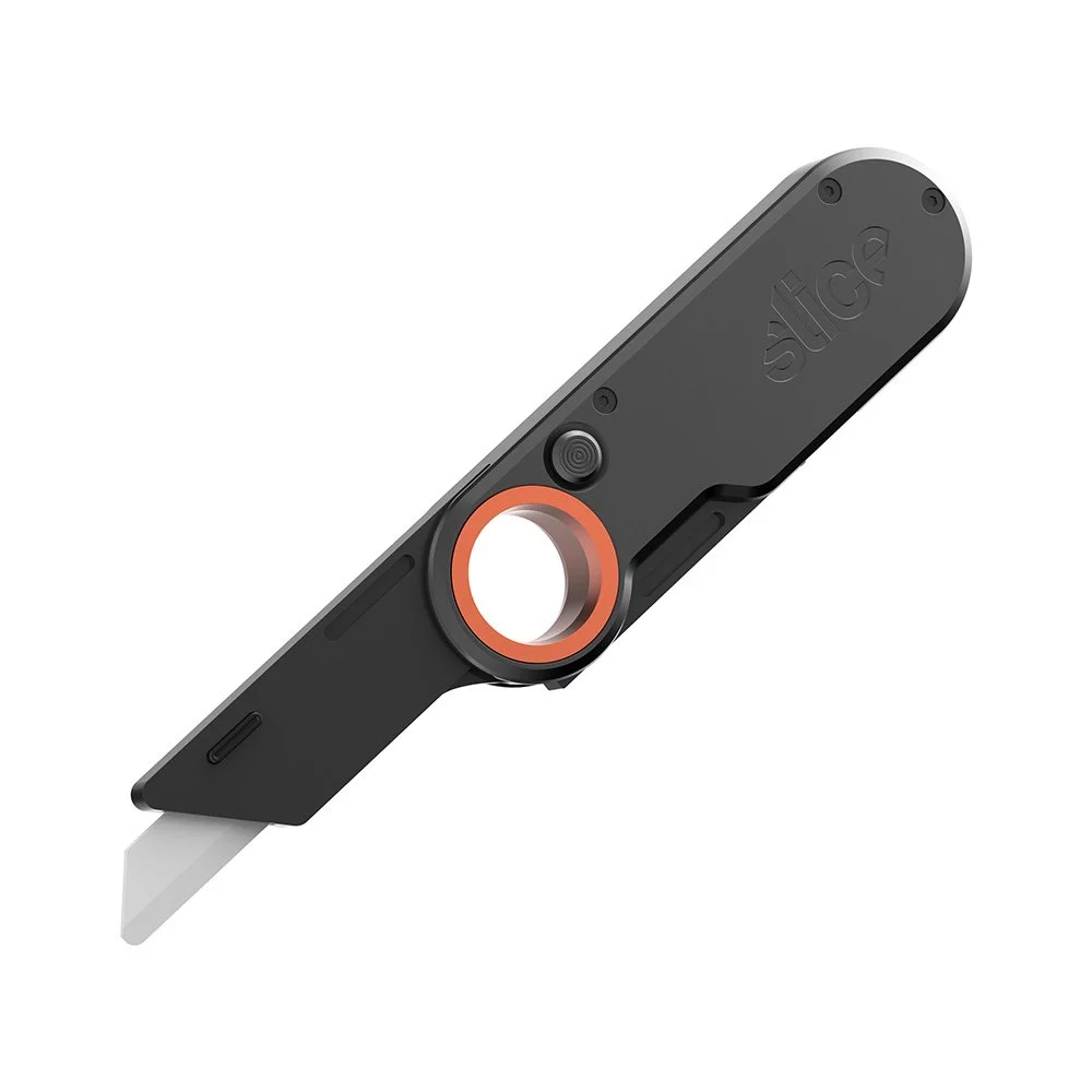 Slice 10502 Swivel Knife with Micro Ceramic Safety Blade | Ideal for Detailed Patterns in Leather-Work | Never Needs Sharpening, Never Rusts, Black